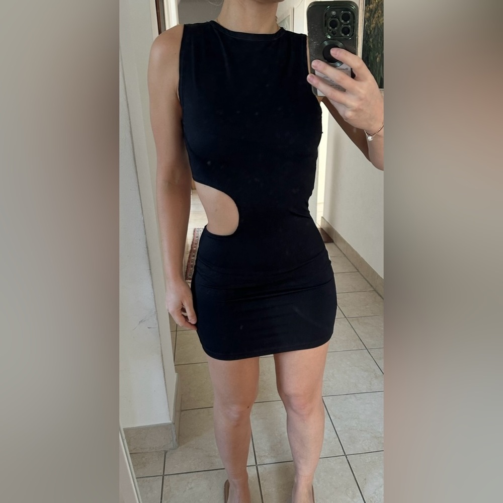 Cut out rib dress Argentina